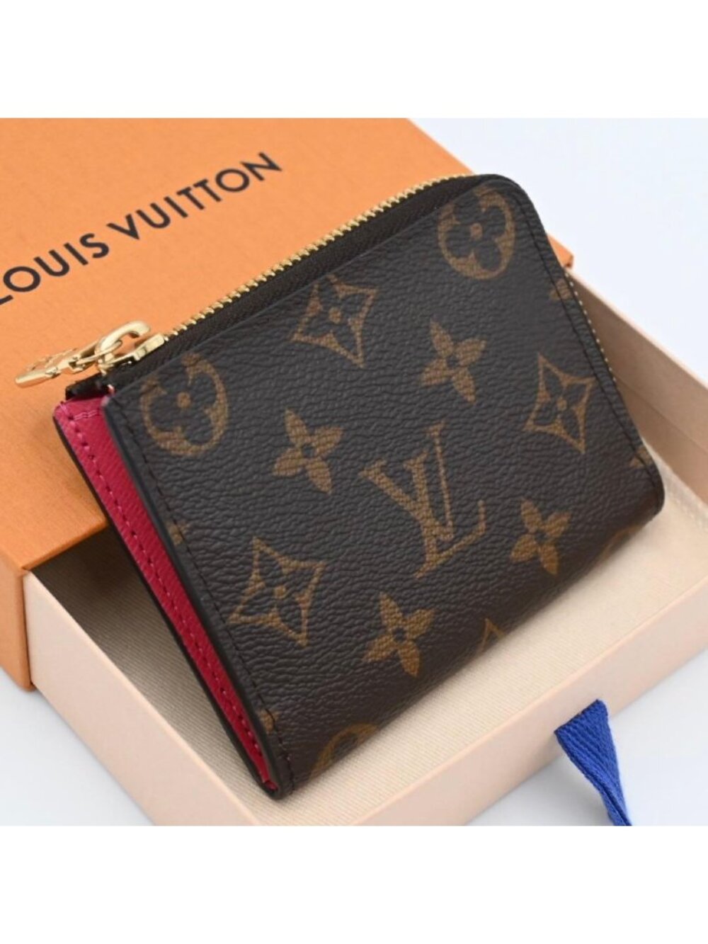 Louis Vuitton Monogram Portefeuille Noah Compact L-shaped Wallet Brown